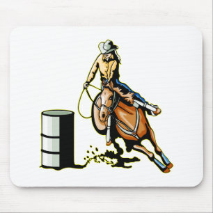 Horse Barrel Racing Mouse Mat