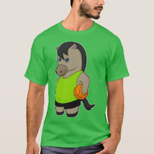 Horse Basketball player Basketball 1 T-Shirt