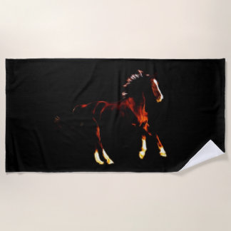 Horse Beach Towel