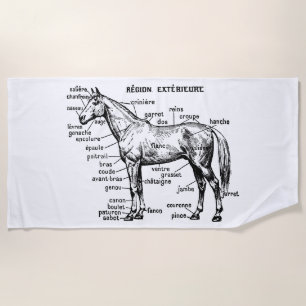 Horse Beach Towel