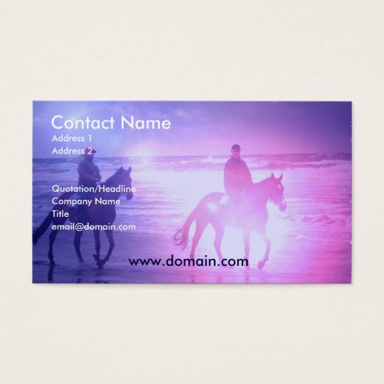 Horse Beach Walk Business Card