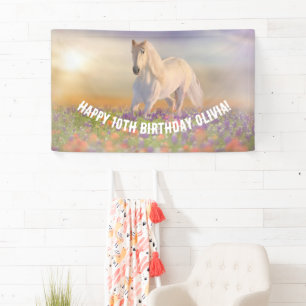 Horse Birthday Banner