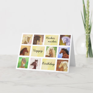 Horse birthday card