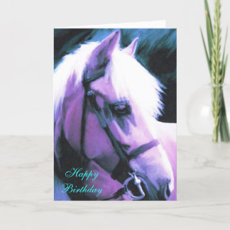 horse birthday card