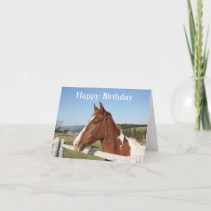 Horse Birthday Card