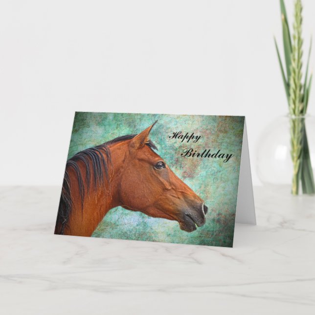 Horse Birthday Card (Front)