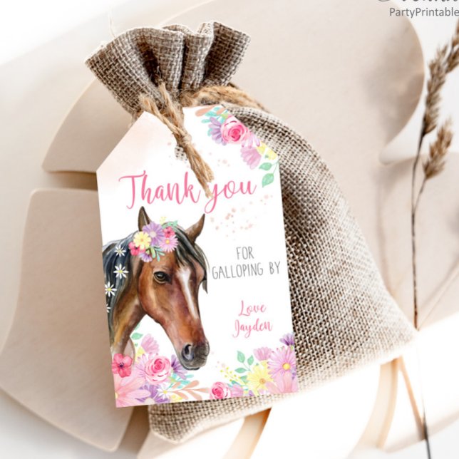 Horse Birthday Favour Tags (Creator Uploaded)