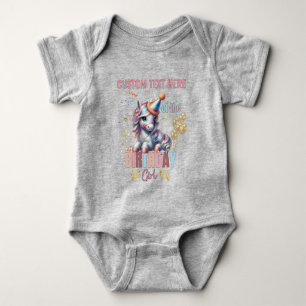 Horse Birthday Girl Equestrian Family Matching Baby Bodysuit