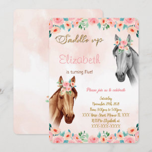 Horse Birthday Invitation