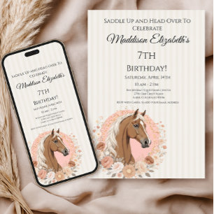Horse Birthday Invitation