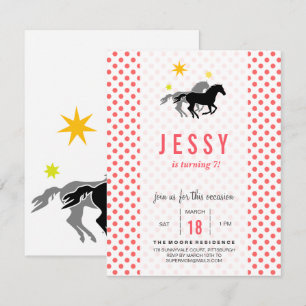 Horse Birthday Invitations
