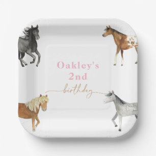 Horse Birthday Party Plates