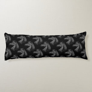 Horse:  Black Body Cushion