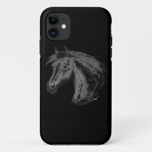 Horse: Black iPhone 11 Case