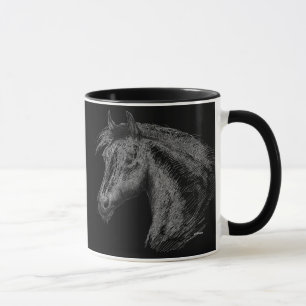 Horse: Black Mug