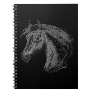 Horse: Black Notebook