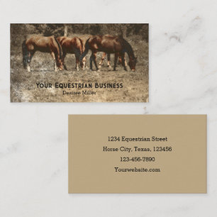 Horse Boarding Country Farm Business Card