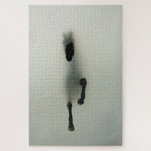 Horse Breaking Through Fog - Abstract Art Jigsaw Puzzle