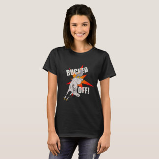 Horse 'Bucked Off!' design t-shirt