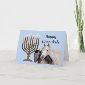 Horse Buddies Chanukah Card