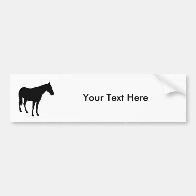 Horse Bumper Sticker (Front)