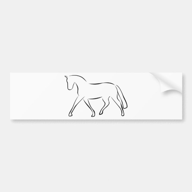 horse bumper sticker (Front)