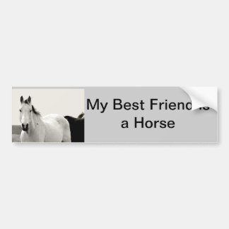 Horse bumper sticker