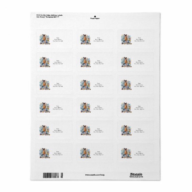 Horse business address labels (Full Sheet)