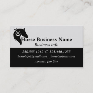Horse Business Boarding Stables Riding Lessons Bu Card