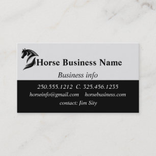 Horse Business Boarding Stables Riding Lessons Card