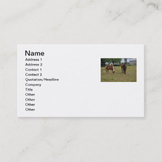Horse Business Card