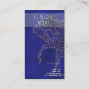 Horse business marketing blue silver gold card