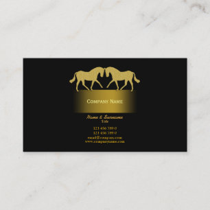 Horse business marketing card