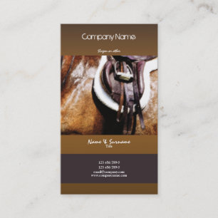 Horse business marketing equestrian art business card
