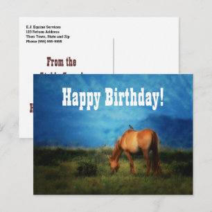Horse Business or Vet Office from Group Birthday Postcard