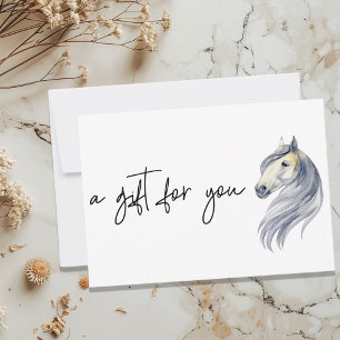 Horse Business Riding Services Gift Certificate  Invitation