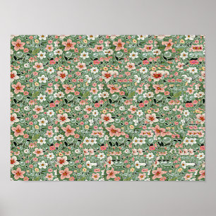 HORSE By A TREE STEREOGRAM 16" x 12", No Frame Poster