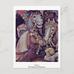 Horse By Gentile Da Fabriano Postcard