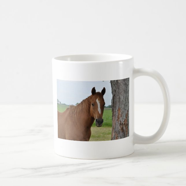 Horse by Tree Coffee Mug (Right)