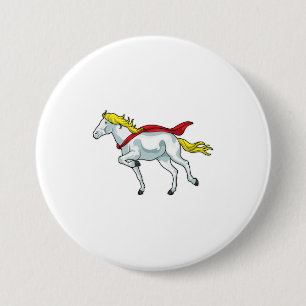 Horse Cape 7.5 Cm Round Badge