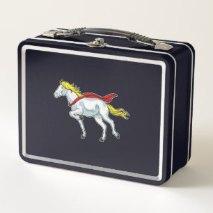 Horse Cape Metal Lunch Box