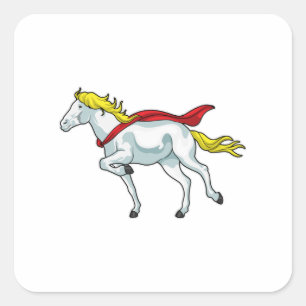 Horse Cape Square Sticker