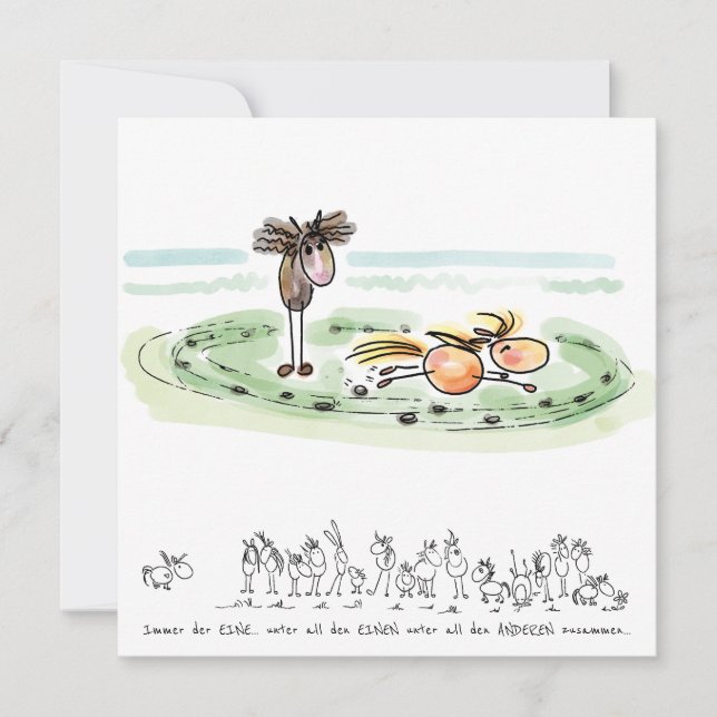 Horse Card - Greeting Card for Horse Lovers (Front)