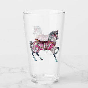 Horse carousel Glass Cup