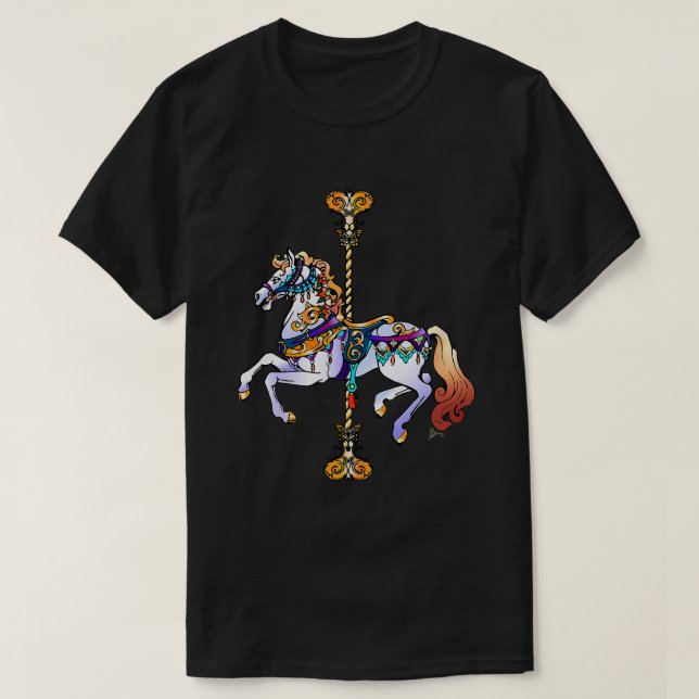 Horse Carousel Horse 186 Pony T-Shirt (Design Front)