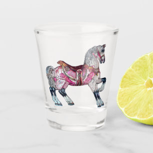 Horse carousel Shot glass