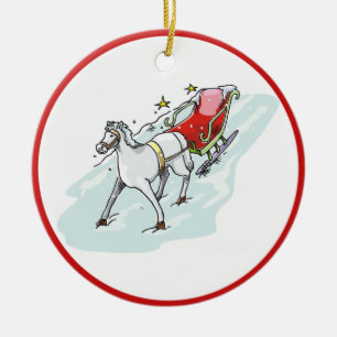 Horse & Carriage - Ceramic Tree Decoration