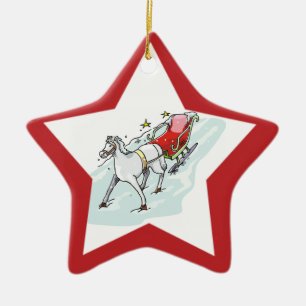 Horse & Carriage - Ceramic Tree Decoration