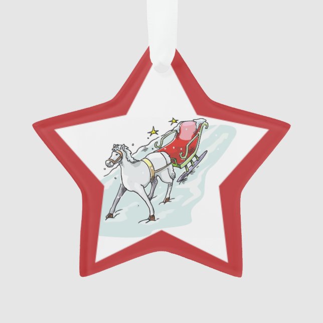 Horse & Carriage - Ornament (Front)