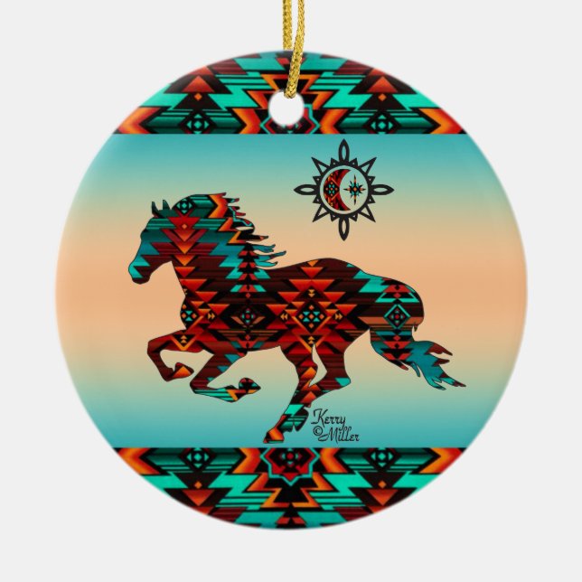 Horse Ceramic Ornament (Front)